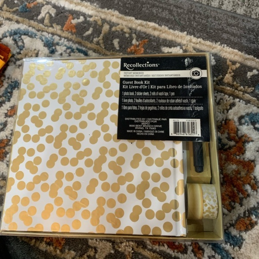 Guest Book‎ - Instant Memories - Kit - Party Gold NEW